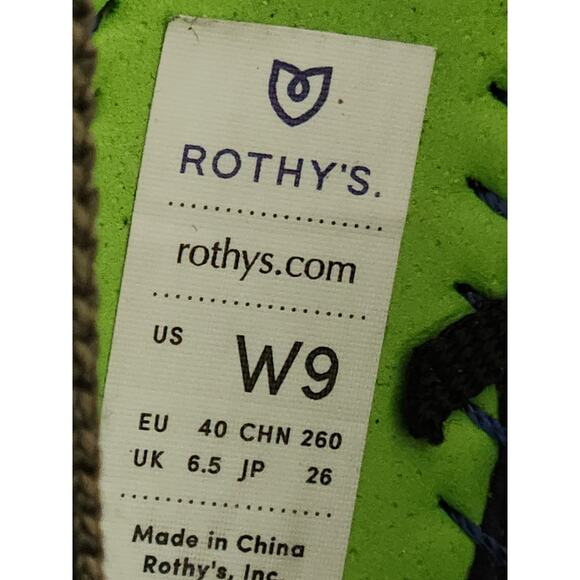 Rothy's The Round Toe Ballet Flats Cypress Colorway Women's 9 Fits like a 8 - Picture 6 of 8